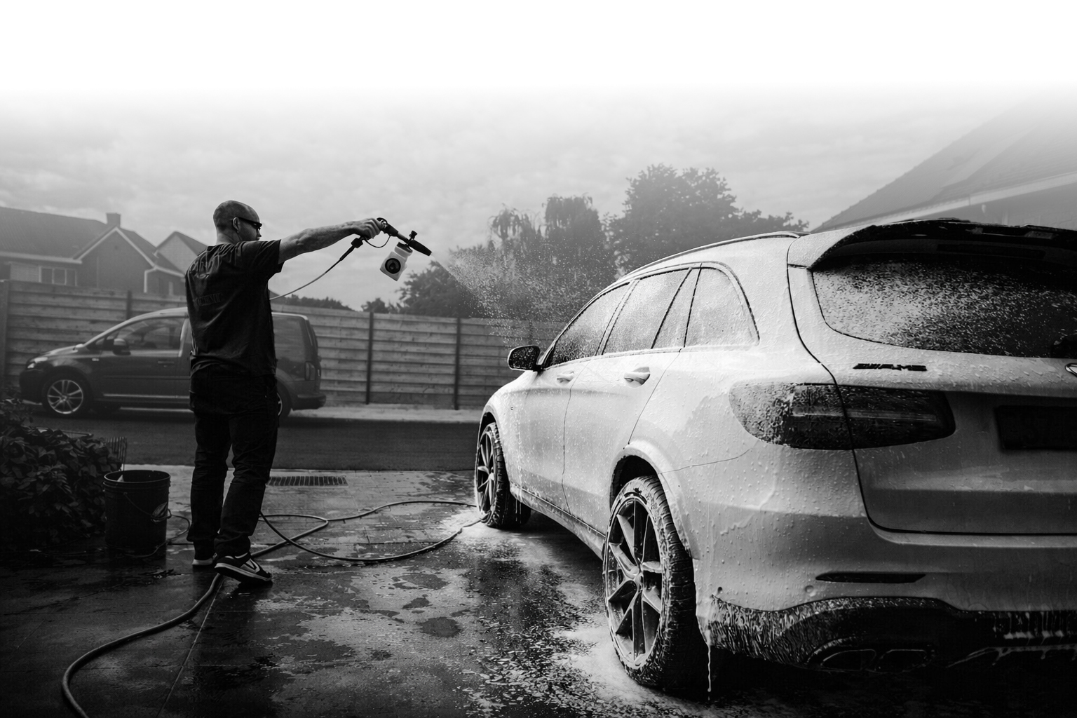 Detailer aan het werk